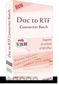 Doc to RTF Converter Batch screenshot